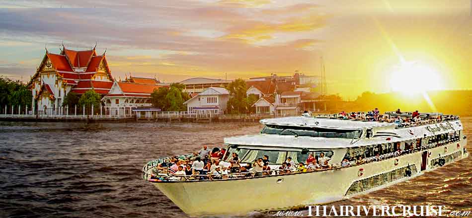 Bangkok Sunset Cruise Grand Pearl Cruise on the Chaophraya River Bangkok