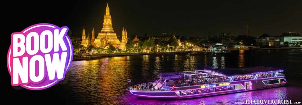 River cruise dinning Smile Riverside Cruise Dinner Cruise Bangkok ICONSIAM Booking Chaophraya river offer discount price ticket online