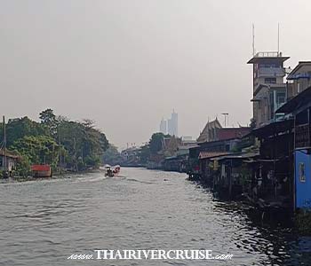 Bangkok Canal Chaophraya River 1.30 hours Longtail Boat Ride