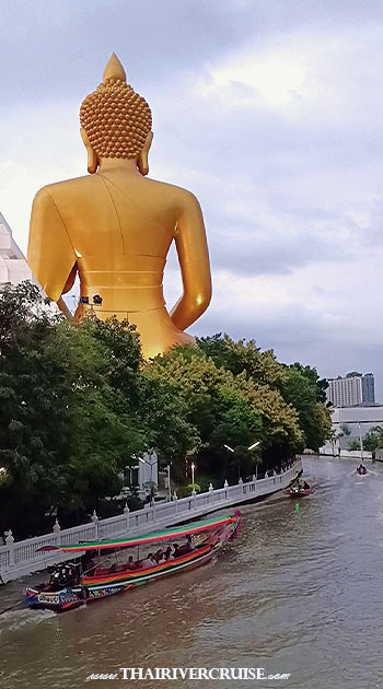 Bangkok Canal Giant Buddha Statues Wat Paknam Phasi Charoen & Chaophraya River Tour 2 hours Longtail Boat Ride Price Ticket Booking Online