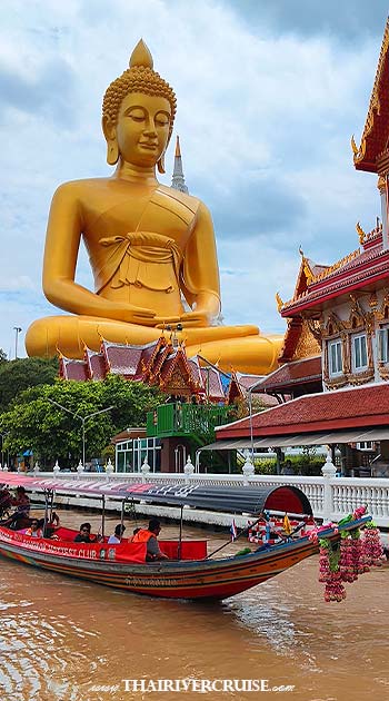 Bangkok Canal Giant Buddha Statues Wat Paknam Phasi Charoen & Chaophraya River Tour 2 hours Longtail Boat Ride Price Ticket Booking Online