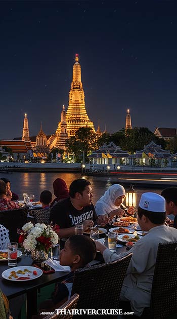 Halal Dinner Cruise Bangkok - The Planet Cruise Halal Muslim friendly dinner cruise Bangkok, ticket booking for Halal dinner Bangkok River cruise offer Halal food, Halal Dinner Bangkok River Cruise Offer Halal Food
