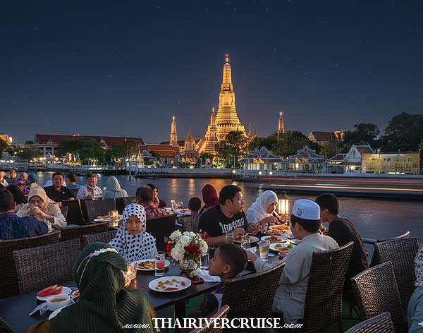 Best Muslim dinner cruise Bangkok. Booking for best Halal dinner cruise Bangkok on the Chaophraya river. Ticket price discount promotion book