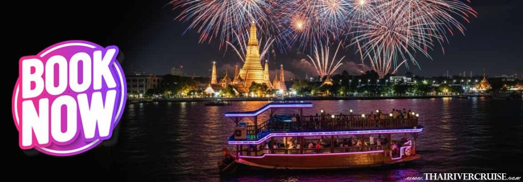 Price ticket booking for Rice Barge New Year Eve 2026 Bangkok Mahapatra Cruise romantic boat Chaophraya river countdown watching firework. Mahapatra Cruise Bangkok Rice Barge New Year EVE Dinner Cruise, Bangkok New Year EVE Dinner Cruise, Mahapatra Rice Barge, Bangkok New Year EVE 2026, Chao Phraya fireworks cruise, luxury rice barge New Year EVE, romantic dinner cruise Bangkok, New Year's Eve dinner cruise Bangkok, Mahapatra Cruise countdown party, antique rice barge Bangkok, Royal Thai set menu cruise, New Year’s Eve Chao Phraya River, best Bangkok New Year EVE celebration, unique Bangkok dinner cruise, New Year's Eve 2026 celebration, dinner cruise with fireworks view, Mahapatra Cruise seating arrangement, book New Year EVE cruise Bangkok, traditional Thai dinner cruise, Chao Phraya River cruise New Year, luxury New Year EVE experience, unobstructed fireworks view cruise, Thai culture dinner cruise, top deck New Year EVE cruise, Bangkok New Year EVE cruise ticket, ultimate countdown party Bangkok, Mahapatra Cruise Sri Phraya Pier, gourmet dining Bangkok cruise, authentic rice barge New Year EVE, 2026 Bangkok New Year EVE.