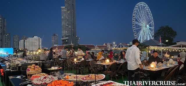 Halal Dinner Cruise Bangkok - The Planet Cruise Halal Muslim friendly dinner cruise Bangkok, ticket booking for Halal dinner Bangkok River cruise offer Halal food, Halal Dinner Bangkok River Cruise Offer Halal Food