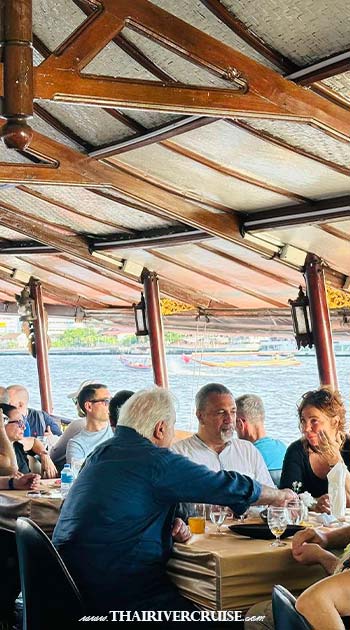 Then the rice barge will be cruising along Chaophraya river and passing Grand Palace Temple of dawn etc. " You feel very impressive with unforgettable memory, funny and amusing tour for the casual atmosphere and the natural beauty that can’t to find out in your normal life. Let’s go with Bangkok Rice Barge River Cruise " -Rice Barge Canal Tour Bangkok : Best rice barge canal tour Bangkok private boat rental Chao phraya river. Booking to rice barge cruise Bangkok private visit canal Thonburi