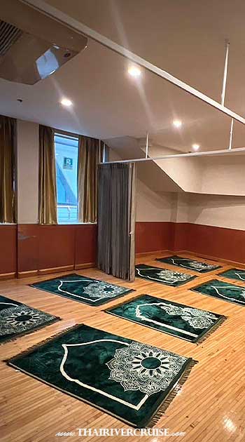 Prayer Room onboard Riverside Faraya Cruise Bangkok Halal Dinner