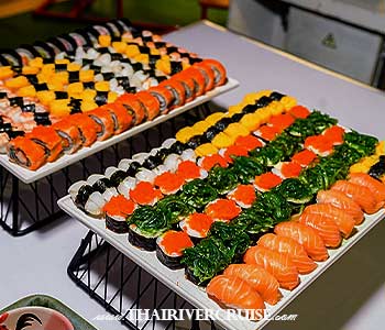 Riverside Faraya Cruise Bangkok Halal Dinner Chao Phraya River - Japanese Food International Cuisine: A selection of Western and Japanese dishes to suit every palate.