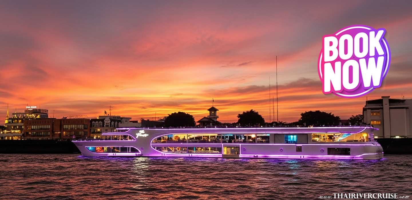 The Planet Sunset Cruise ASIATIQUE Booking - Top-Rated Sunset Cruises 5 Star The Planet Cruise Sunset ASIATIQUE Booking Sunset ASIATIQUE ticket booking online Chaophraya river sunset cruise buffet and beer