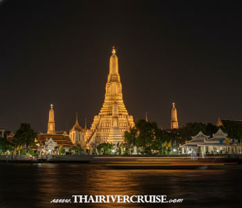 Wat Arun Bangkok - Chaophraya River Night Views Wat Arun Bangkok - Chaophraya River Night Views