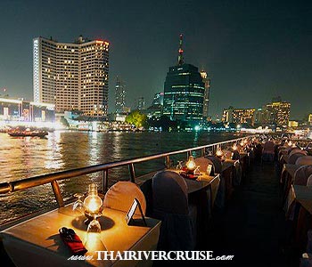 Couple Seating : Rooftopfloor3, Front of cruise Rooftop Valentine Day Dinner Bangkok White Orchid River Cruise Rooftop Valentine Day Dinner Bangkok White Orchid River Cruise - Couple Seating : Rooftopfloor3, Front of cruise