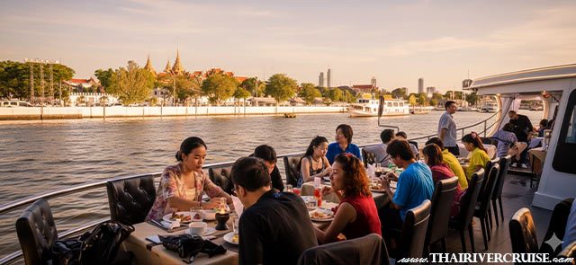 Meridian Sunset Cruise Bangkok Sunset River Cruise - Whether you are a couple seeking a romantic sunset dinner or a family looking for Bangkok sightseeing from a new perspective, this cruise is a top-tier choice Sunset Cruise Bangkok