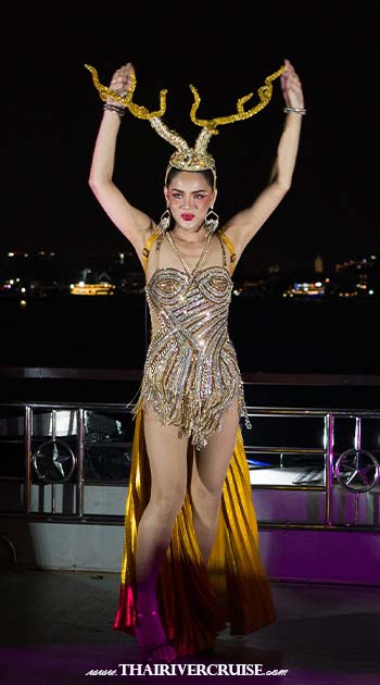 Valentine Dinner Cruise Asiatique Bangkok White Orchid River Cruise - While you dine, the entertainment on board keeps the energy high yet intimate. The White Orchid Cruise is famous for its unique blend of performances: