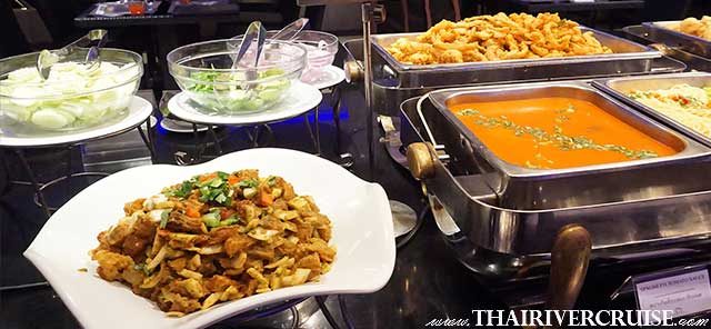 Bangkok dinner cruise Indian menu