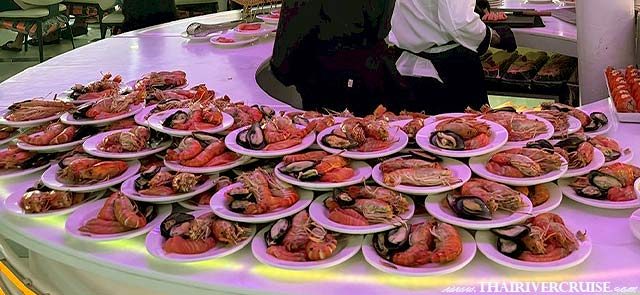 Dining & Menu,seafood dinner cruise Bangkok,Commercial,Top Seafood Dinner Cruise Bangkok Sawasdee Chaophraya,
