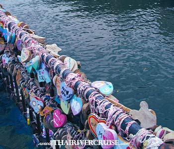 Heart-Shaped Wooden Wishing Plaques Tied at Klong Bangluang - The Hidden Bangkok River Boat Tour to Big Buddha, Klong Bangluang