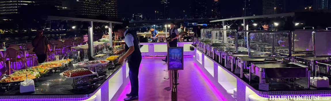 Super Galaxy dinner cruise Bangkok luxury cruise Chao Phraya River Dinner Cruise at ICONSIAM 