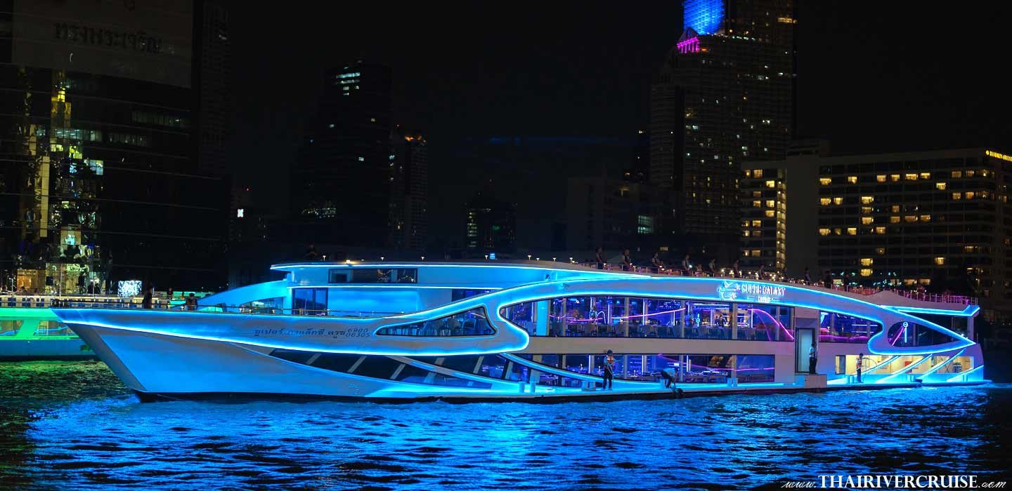 Super Galaxy Cruise Newest 2026 Bangkok Super Galaxy Luxury Cruise on The Chaophraya river Bangkok 