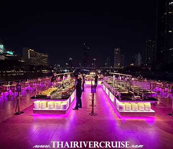 As the newest luxury dinner cruise in Bangkok, the Super Galaxy delivers a seamless blend of fine dining, breathtaking sightseeing, and world-class entertainment. Super Galaxy: Bangkok’s Premier Luxury Dinner Cruise at ICONSIAM