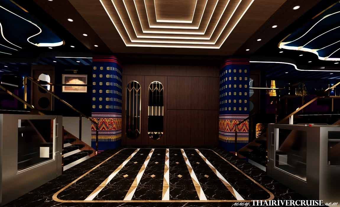 Pearl Boutique Cruise Bangkok stands as a beacon of luxury among the many options on the Chao Phraya - Pearl Boutique Cruise Bangkok Exclusive river cruise Luxuries Cruise in Thailand