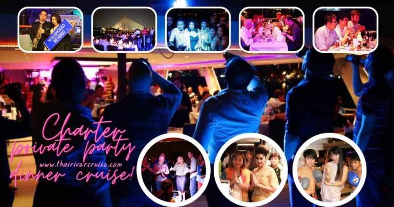 Private Party Dinner Cruise Bangkok | Exclusive River Luxury - Experience an unforgettable night with a private party dinner cruise in Bangkok. Enjoy gourmet dining, elite service, and stunning Chao Phraya views. Book now!