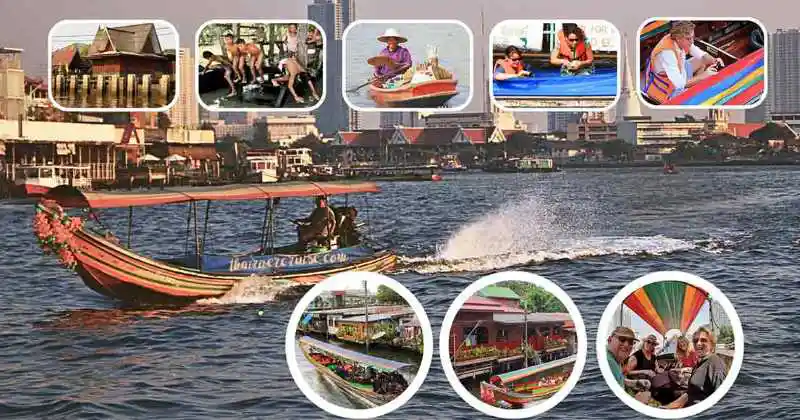 Longtails boat canal tour Bangkok Longtails boat canal tour Bangkok