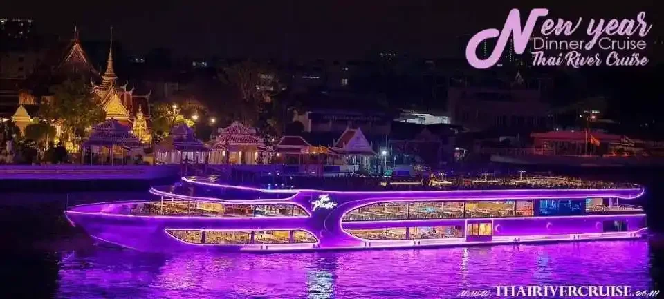The Planet Cruise rooftop deck set up for a New Year's Eve countdown party in Bangkok The Planet Cruise rooftop deck set up for a New Year's Eve countdown party in Bangkok